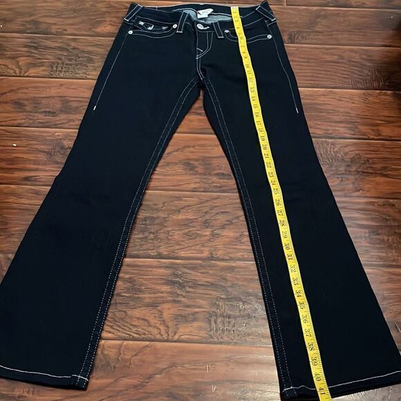 True Religion Silver Embellished Blue Denim Jeans Boho Feminine Casual - Picture 3 of 12